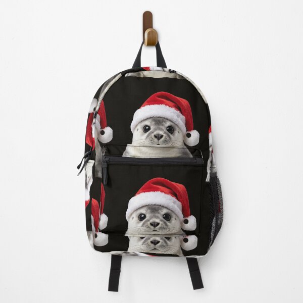 Item preview, Cute Baby Seal Santa Hat Portrait designed and sold by BagFactoryUK.