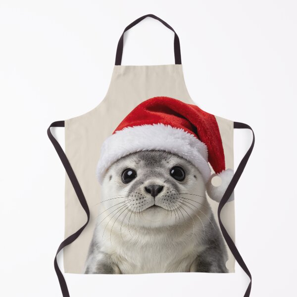 Item preview, Cute Baby Seal Santa Hat Portrait designed and sold by BagFactoryUK.