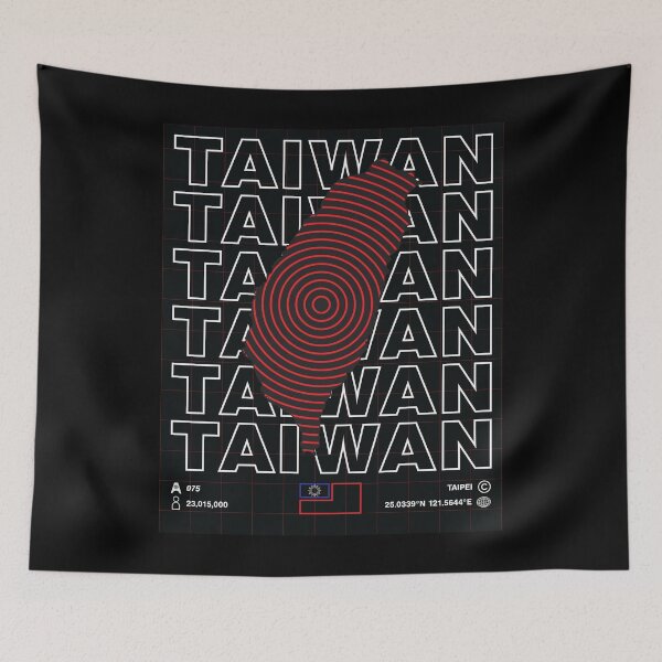 Item preview, Taiwan Minimal Map designed and sold by Atlas-Array.