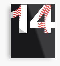 Number 14 Baseball #14 Metal Print