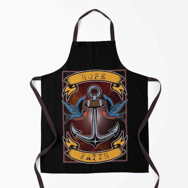Item preview, Old school tattoo hope and faith designed and sold by PASSION AND FUN WORLD .