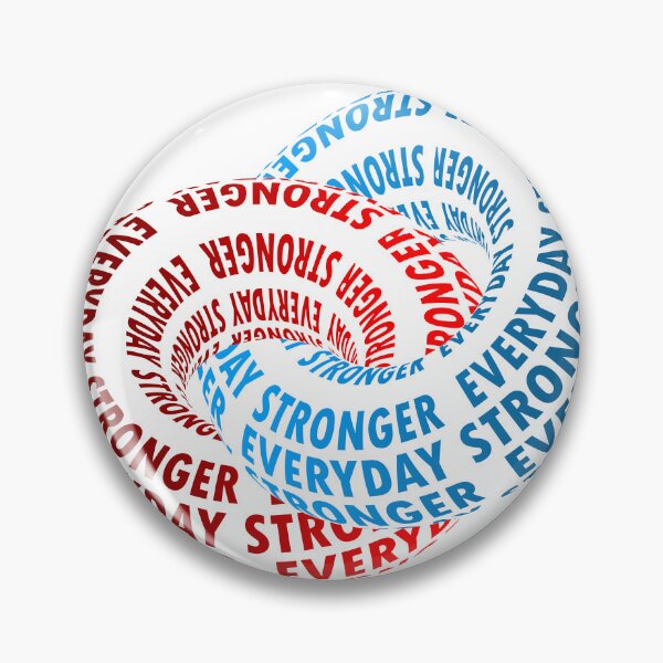 Item preview, Stronger Everyday Aesthetic Text Print Tshirt | Simple Bold Quote Clothing designed and sold by motivation and inspiration designs  .