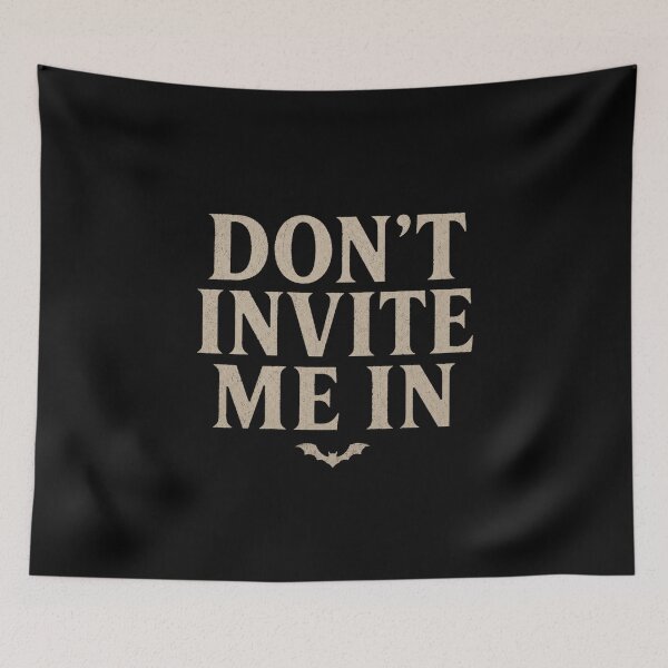 Item preview, Don't Invite Me In | Halloween Vampire Bat designed and sold by pixiedustpaint.