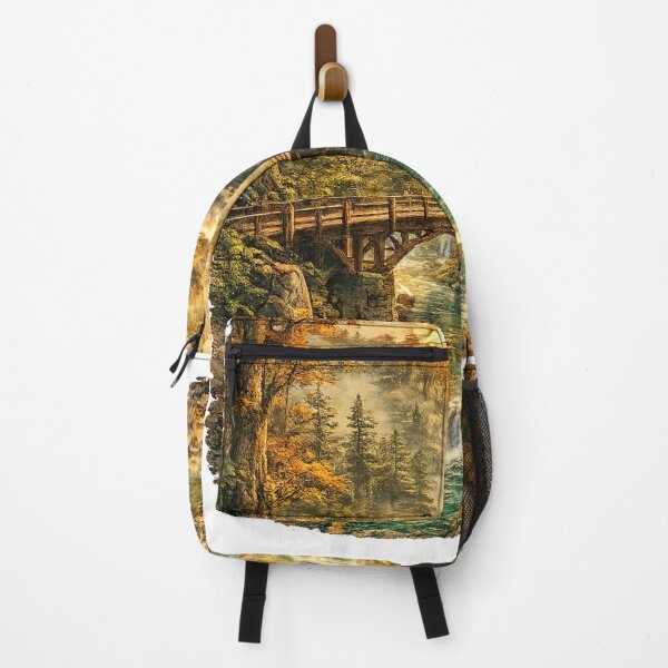 Item preview, Steampunk Train: Vintage Steam Engine Forest Tunnel Adventure Fantasy designed and sold by irfanshikh.