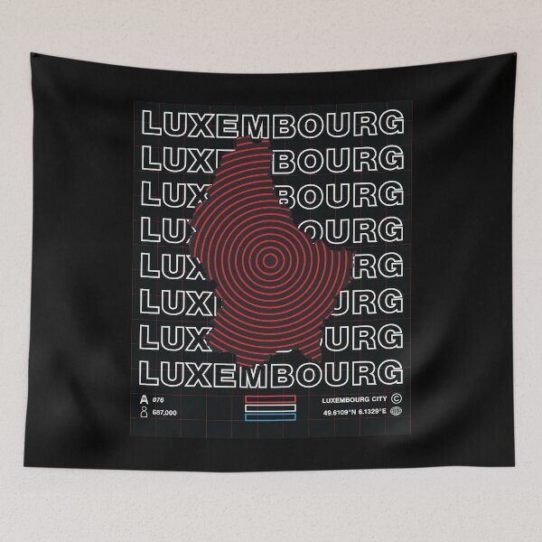 Item preview, Luxembourg Minimal Map designed and sold by Atlas-Array.