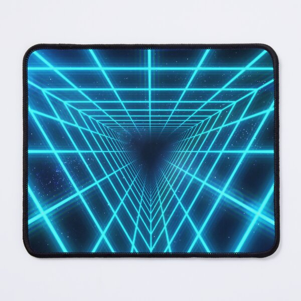 Item preview, Cyan Triangular Wireframe Tunnel designed and sold by Electric Shock!! Design.
