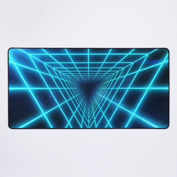 Item preview, Cyan Triangular Wireframe Tunnel designed and sold by Electric Shock!! Design.