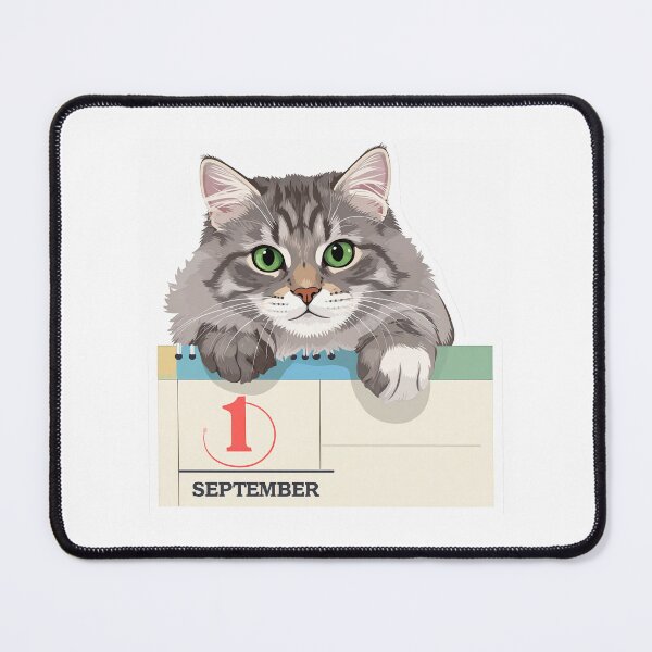 Item preview, Cute Norwegian Forest Cat Hugging a Backpack | September 1 Back to School Sticker designed and sold by OksArtStudio.