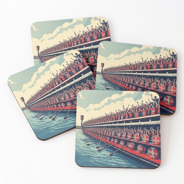 Item preview, Norway Viking Stadium - Nordic Football Longship designed and sold by thepixelcloset.