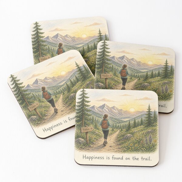 Item preview, Happiness is found on the trail designed and sold by CinemaChronik.