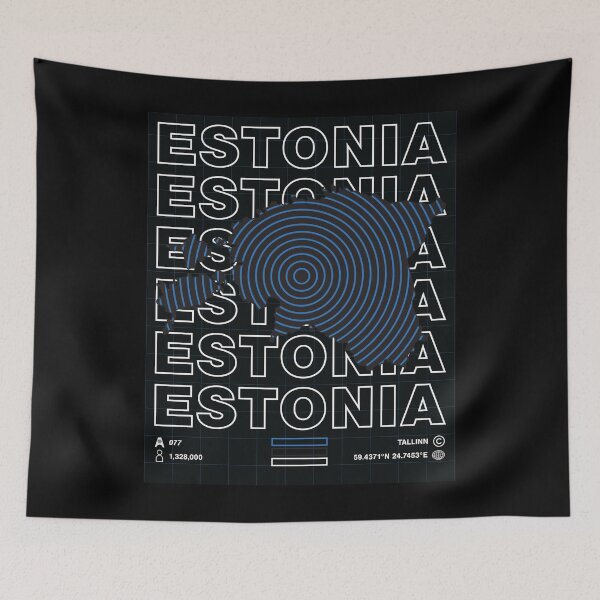 Item preview, Estonia Minimal Map designed and sold by Atlas-Array.