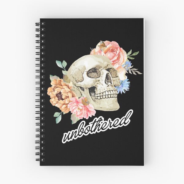 Item preview, Unbothered Skull and Flowers designed and sold by threadsjam.