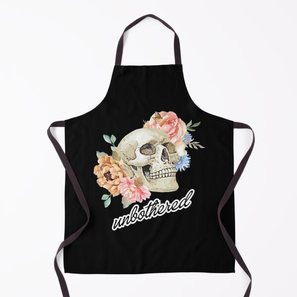 Item preview, Unbothered Skull and Flowers designed and sold by threadsjam.