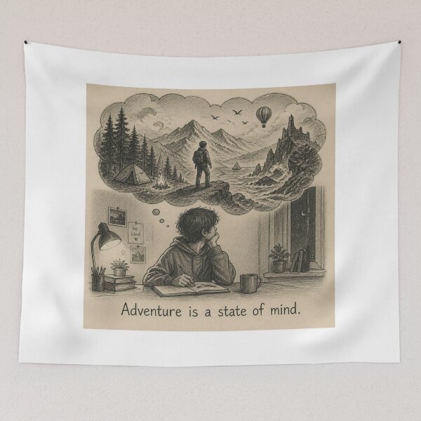 Item preview, Adventure is a state of mind designed and sold by CinemaChronik.