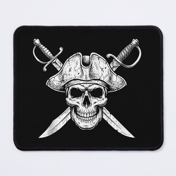 Item preview, Vintage Pirate Skull with Crossed Swords Jolly Roger Captain Hat Design designed and sold by Taniyah Gomes.