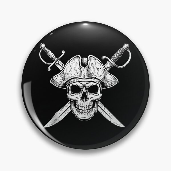 Item preview, Vintage Pirate Skull with Crossed Swords Jolly Roger Captain Hat Design designed and sold by Taniyah Gomes.