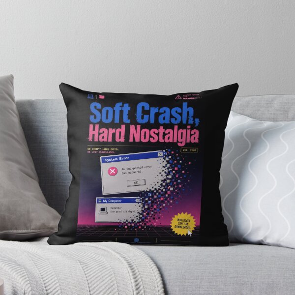 Item preview, Soft Crash, Hard Nostalgia – Retro Computer Error Poster  designed and sold by Sketchlegacy.