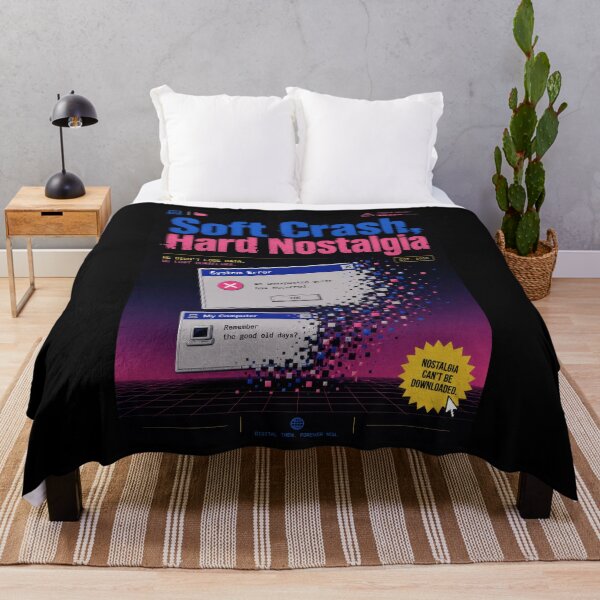 Item preview, Soft Crash, Hard Nostalgia – Retro Computer Error Poster  designed and sold by Sketchlegacy.