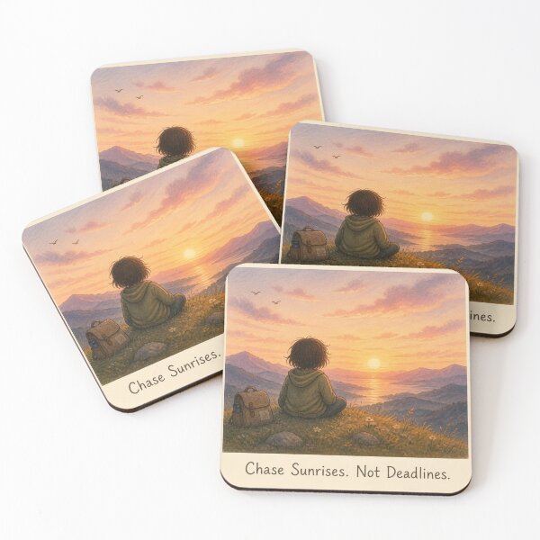 Item preview, Chase Sunrises. Not Deadlines. designed and sold by CinemaChronik.