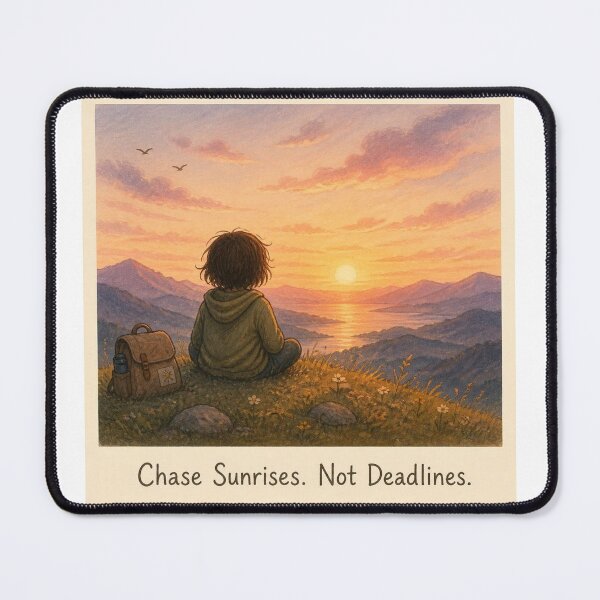 Item preview, Chase Sunrises. Not Deadlines. designed and sold by CinemaChronik.