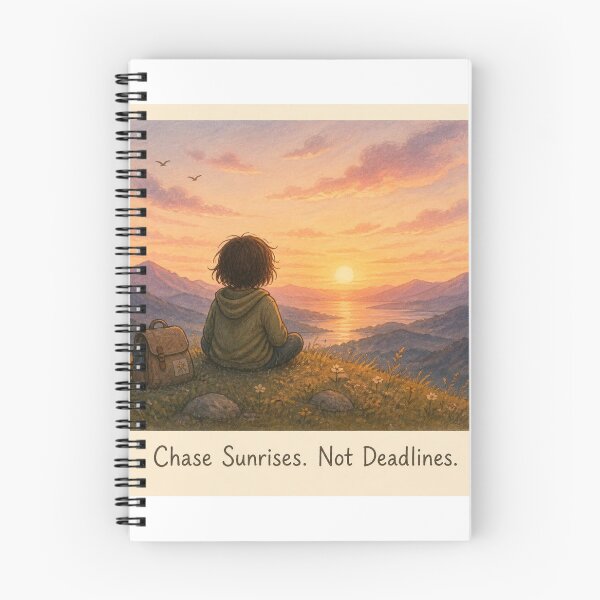 Item preview, Chase Sunrises. Not Deadlines. designed and sold by CinemaChronik.