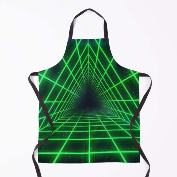 Item preview, Green Triangular Wireframe Tunnel designed and sold by Electric Shock!! Design.