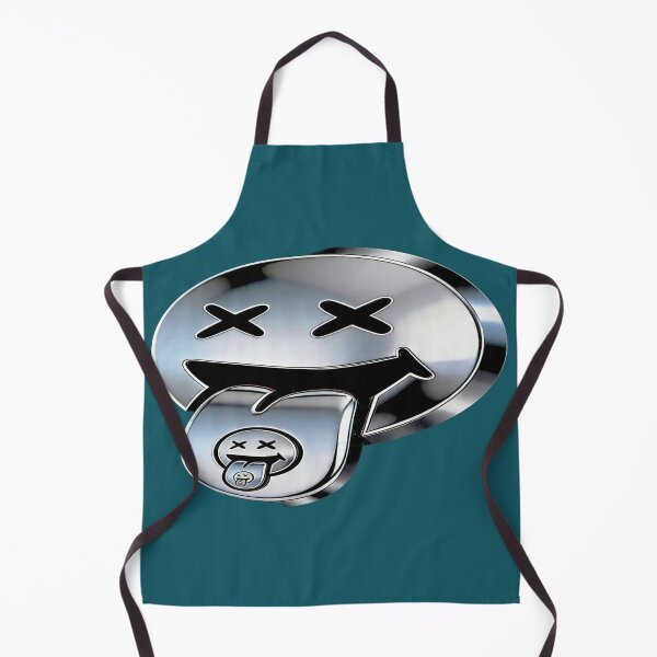 Artikelvorschau, Rekursives Chrome-Smiley – Metallisches Gesicht mit Zunge und Mini-Smiley entworfen und verkauft von RAYBIL.