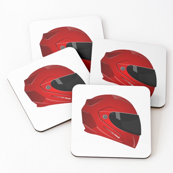 Item preview, King of the Road Red Motorcycle Helmet designed and sold by HICHAMORO.