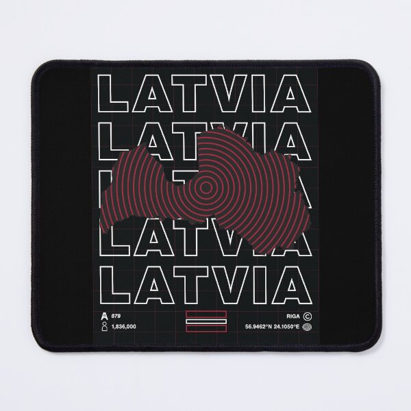 Item preview, Latvia Minimal Map designed and sold by Atlas-Array.
