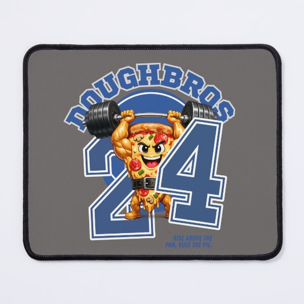 Item preview, Doughbros 24" Fitness Pizza Mascot designed and sold by Bluebird Crafted Tee.