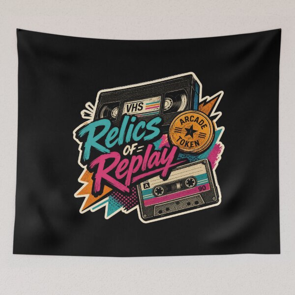 Item preview, Relics of Replay – Retro Media Nostalgia  designed and sold by Sketchlegacy.