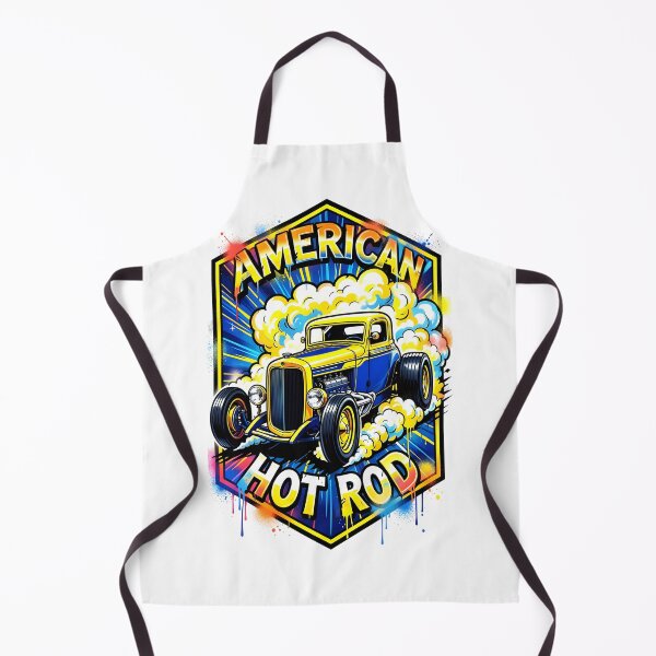 Item preview, Retro American Hot Rod Yellow Blue Custom Vintage Car designed and sold by rgagliardi2017.
