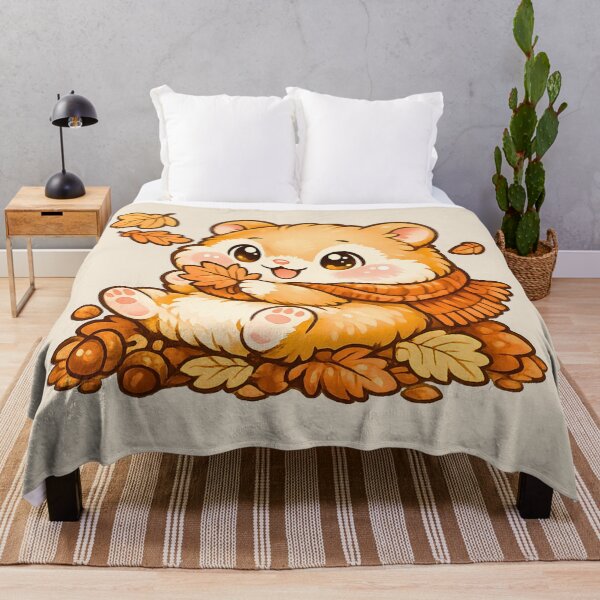 Item preview, Cozy Autumn Hamster ?? Cute Kawaii Fall Design designed and sold by Pick'n Quick.