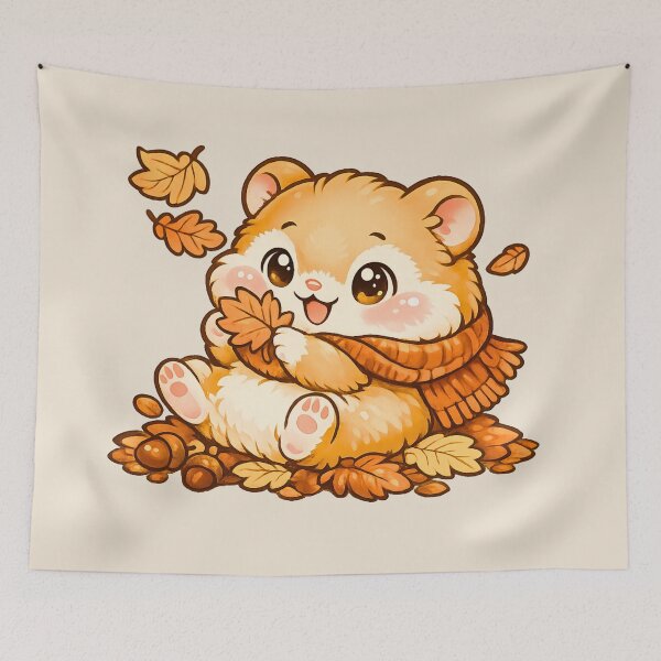 Item preview, Cozy Autumn Hamster ?? Cute Kawaii Fall Design designed and sold by Pick'n Quick.
