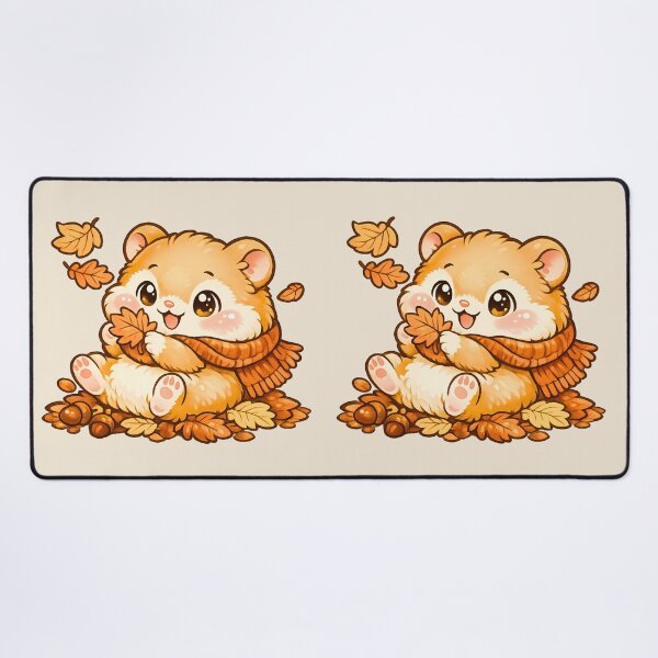 Item preview, Cozy Autumn Hamster ?? Cute Kawaii Fall Design designed and sold by Pick'n Quick.