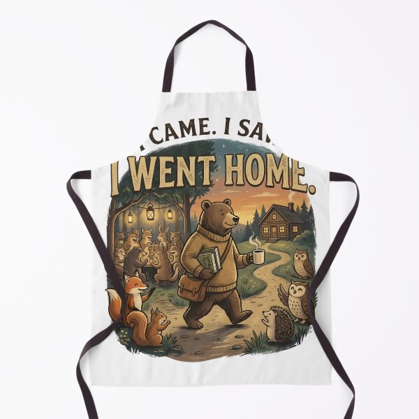 Item preview, I Came I Saw I Went Home Funny Introvert Shirt Anti Social Humor Cozy Homebody Bear Cottagecore Gift designed and sold by softmind studio.