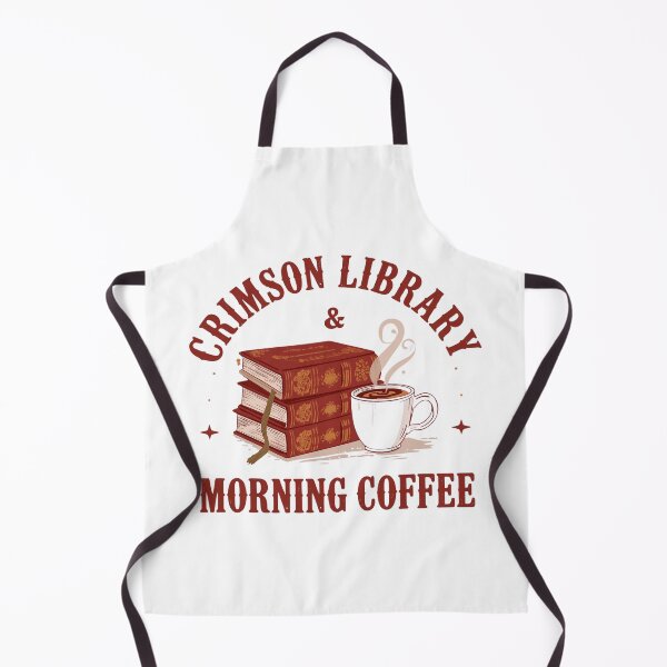Item preview, Vintage Crimson Library Morning Coffee Aesthetic designed and sold by Coffread.