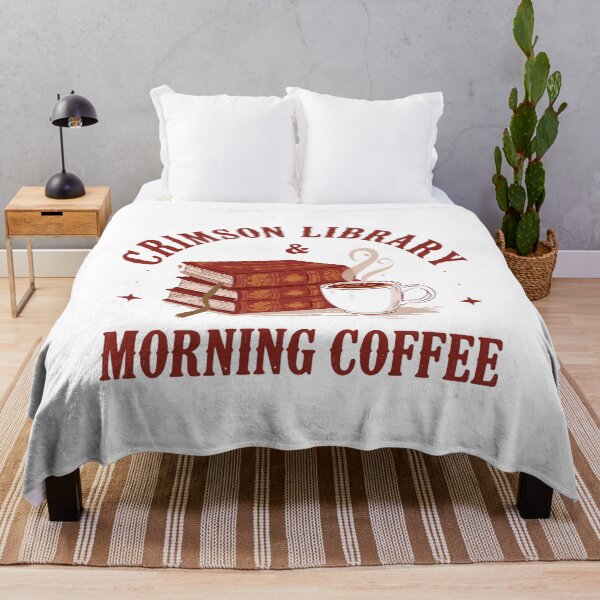 Item preview, Vintage Crimson Library Morning Coffee Aesthetic designed and sold by Coffread.