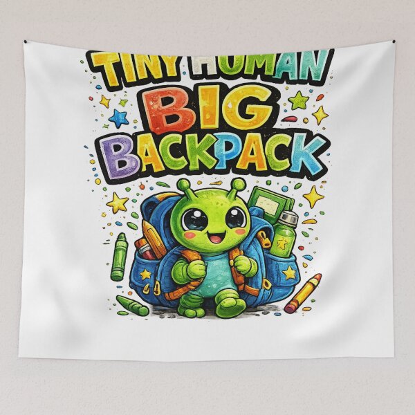 Item preview, TINY HUMAN BIG BACKPACK designed and sold by Brejko.