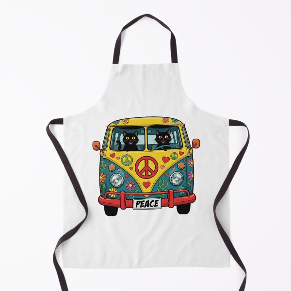 Item preview, Groovy Hippie Cats Peace Van designed and sold by TshirtsOnline-.
