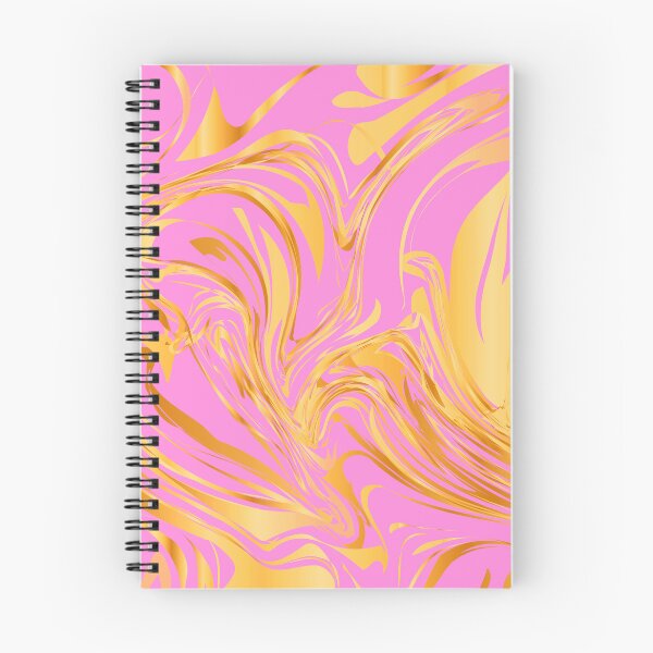 Item preview, Pink And Yellow Golden Marbled Art Swirls Design designed and sold by DEC02.