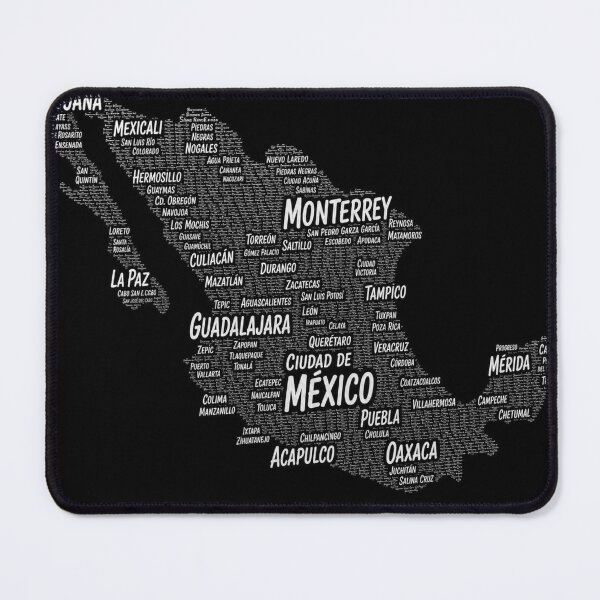 Item preview, Mexico Cities Map designed and sold by layalistoresa.