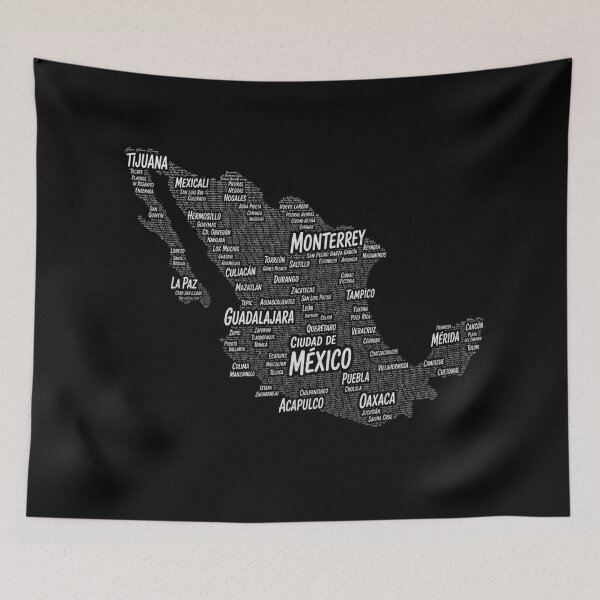 Item preview, Mexico Cities Map designed and sold by layalistoresa.