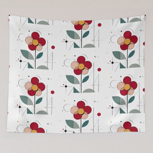 Item preview, Cute Flower | Geometric Abstract Art designed and sold by FarieArt.