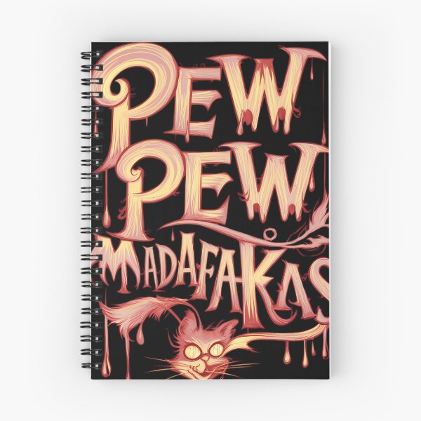 Item preview, Pew Pew Madafakas Angry Melting Text Cat designed and sold by Cloudyzz.