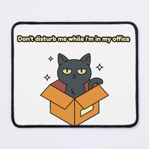 Item preview, Don't disturb me while I'm in my office - Funny Cat Design designed and sold by SeeTheseTees.