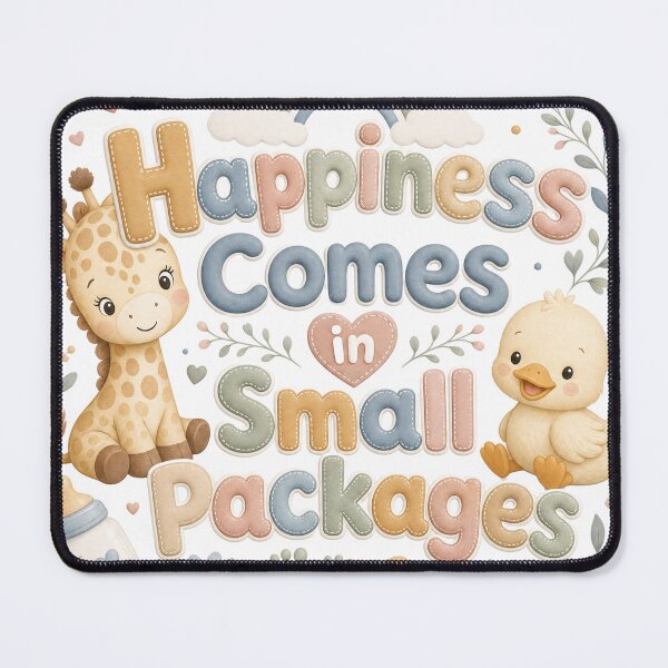 Item preview, Happiness Comes in Small Packages | Cute Positive Quote Typography T-Shirt designed and sold by rushaib.