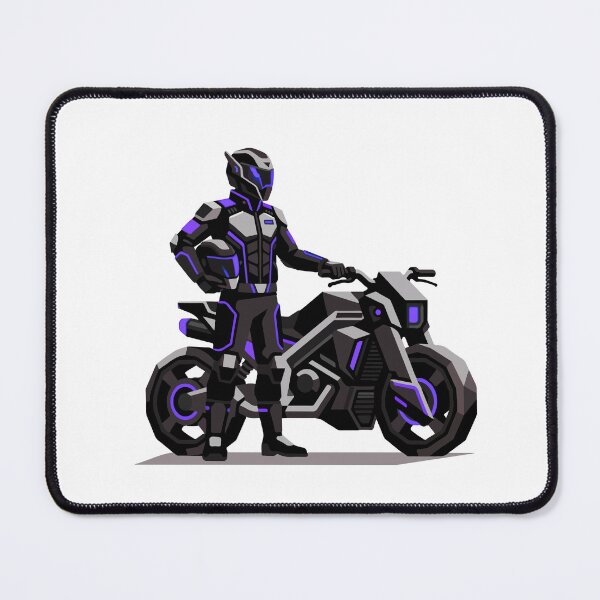 Item preview, Cyberpunk Futuristic Biker and Sci-Fi Motorcycle designed and sold by HICHAMORO.