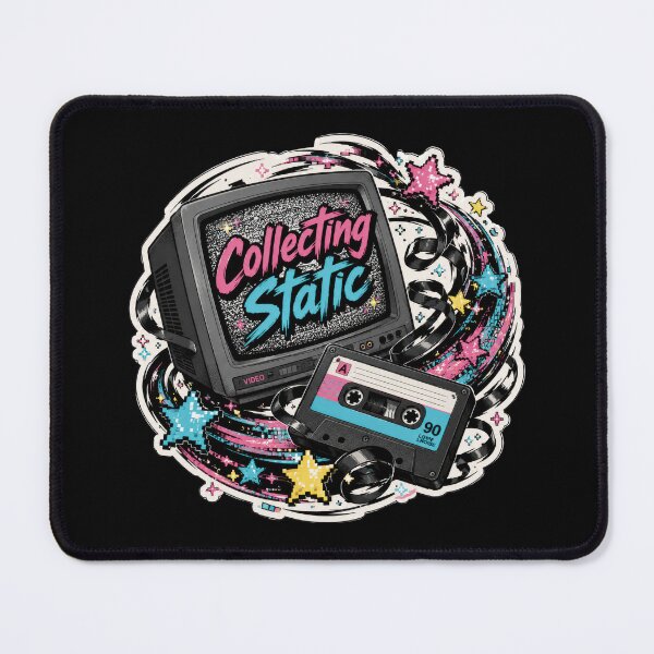 Item preview, Collecting Static – Retro Cassette and CRT  designed and sold by Sketchlegacy.