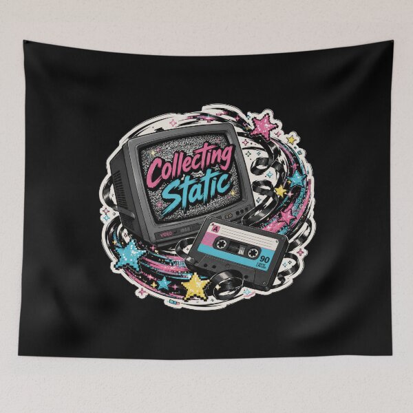 Item preview, Collecting Static – Retro Cassette and CRT  designed and sold by Sketchlegacy.